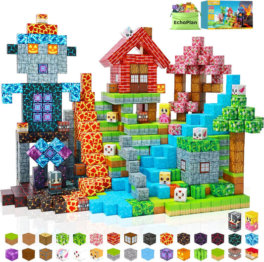 150 Pieces Magnetic Blocks for Kids